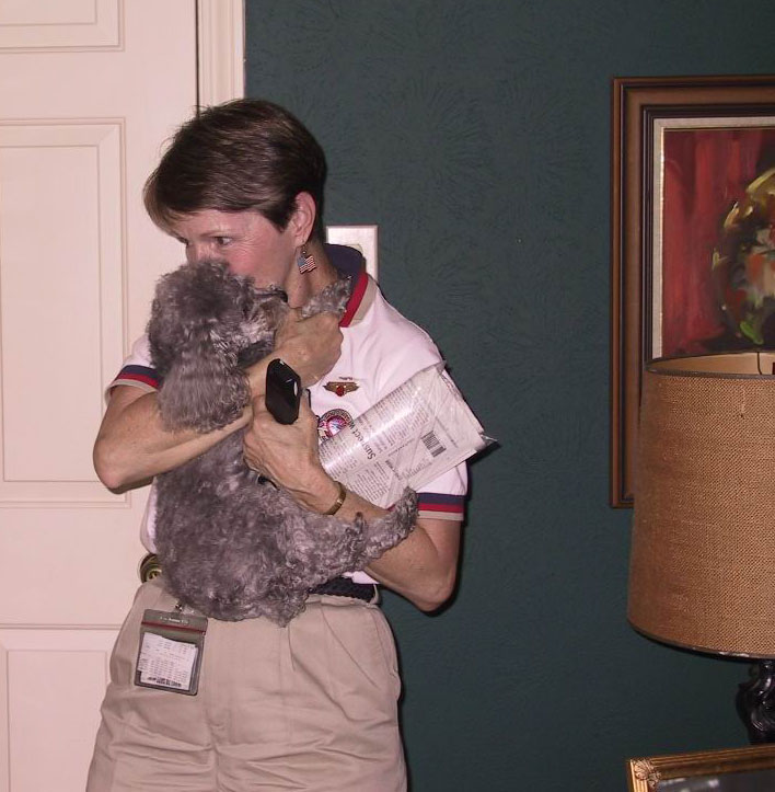 Flight attendant coming home
